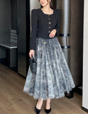 Deor Thuwal Banding Double Tulle Skirt