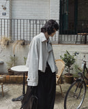 Leon cropped trench jacket