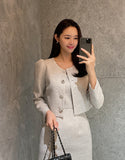 Leviel Puff Tweed Jacket