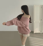 Christmas Off-shoulder Knit