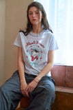 Irloop Cat Crop Short Sleeve Tee