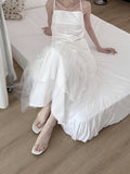 Rie Chiffon Layered Tulle Skirt