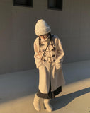 Pugeun fleece duffel coat