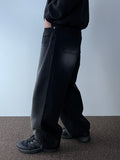 Highlight Washed Wide Black Denim