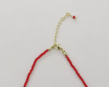 Dasch vintage red gemstone necklace