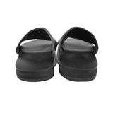 Flat leather slippers