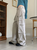 Keds Y2K Gray Pocket Cargo Cotton Pants