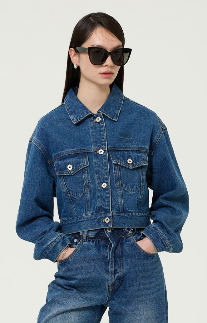 【VETEZE】24SS★ Flower Denim Jacket VETEZE(ベテゼ) - フラワーデニムジャケット / Flower Denim