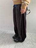 Titz Fleece Slit Banding Wide Pants