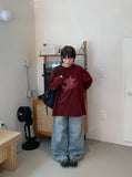 Dronghin Dart Washing Denim Wide Pants