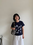 Calt Lettering Crop Short Sleeve Tee