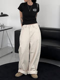 (Unisex) Rear Bijou Cotton Pants