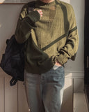 Clo damage loose fit knitwear