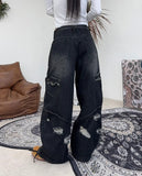 Eldi Fold Damage Denim Pants