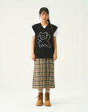 Big Line Bear Smile Knit Vest