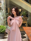 Faynell Puff Bolero Ribbon Tweed One Piece