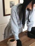 [Wool15] Hound Cable Duffle Button Hood Long Sleeve Knit