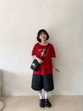 Melmio Stripe Denim Bermuda Pants