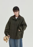 [BAONHAUS] Teiney collar color matching over field jacket