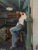 Bonnie Low Rise Wide Denim Pants