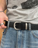 Rot Wide Matte Leather Belt