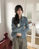 Bano Two-Pocket Slim Denim Shirt