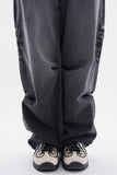 Milo snap wide denim pants