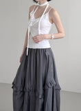 Illif Ruffle Scarf Sleeveless