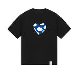 Big Blue Heart Cloud Smile Short Sleeve Tee