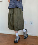 [unisex] Pobelly Banding Cargo Bermuda Pants