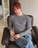 Sailon Ribbed Raglan Muscle Fit Knit