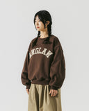 [AG.W] Applique Crop Sweat Shirt