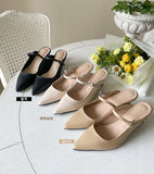 Elfinnu Strap Stiletto Mule Shoes