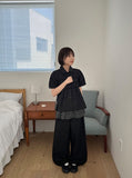 Euron Layered Dot Skirt Pants
