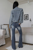 Peach Vintage Wash Denim