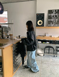 Core Pocket Two-Way Over Leather Jacket