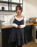 Linie Tencel See-Through Button Long Sleeve