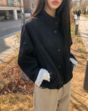 Serum High-Neck Button Field Jacket