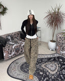 Ser Crop Ribbed Hood Zip-Up