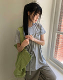 Hues Ribbon Pocket Short Sleeve T-shirt