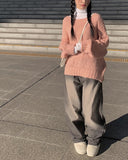 Ari lip neck loose fit knit
