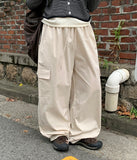 Anki banding string wide cargo pants