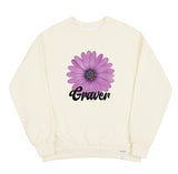Purple Daisy Flower Smile Sweatshirt