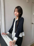 Sau Dot Ribbon Layered Cardigan