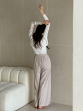 Select Two Button Summer Ribbed Cardigan