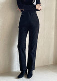 Warm-up Brushed Corduroy Straight Pants