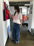 LINE FADING STRAIGHT DENIM