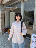 [unisex] Hisui Summer Check Over Shirt