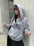 Corti 95 Lettering Loose Fit Hood Zip-Up
