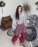 Belle loose check shirt